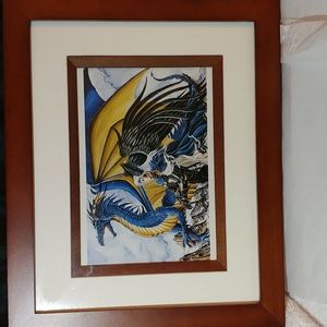 Nene Thomas Sapphire - Mini Print 5" x 7" - New - Out of Print - Framed